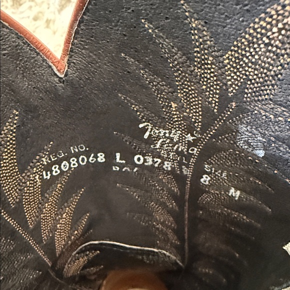 Tony Lama white and brown cowboy boots two toned wing tip vintage collectors 8 - Picture 11 of 12